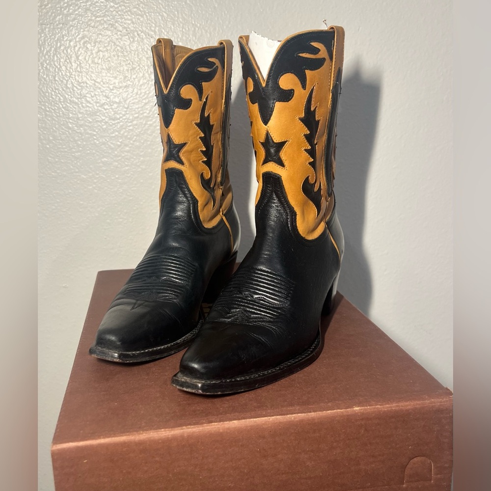Charlie 1 Horse Black Western Ankle Boot size 6.5
